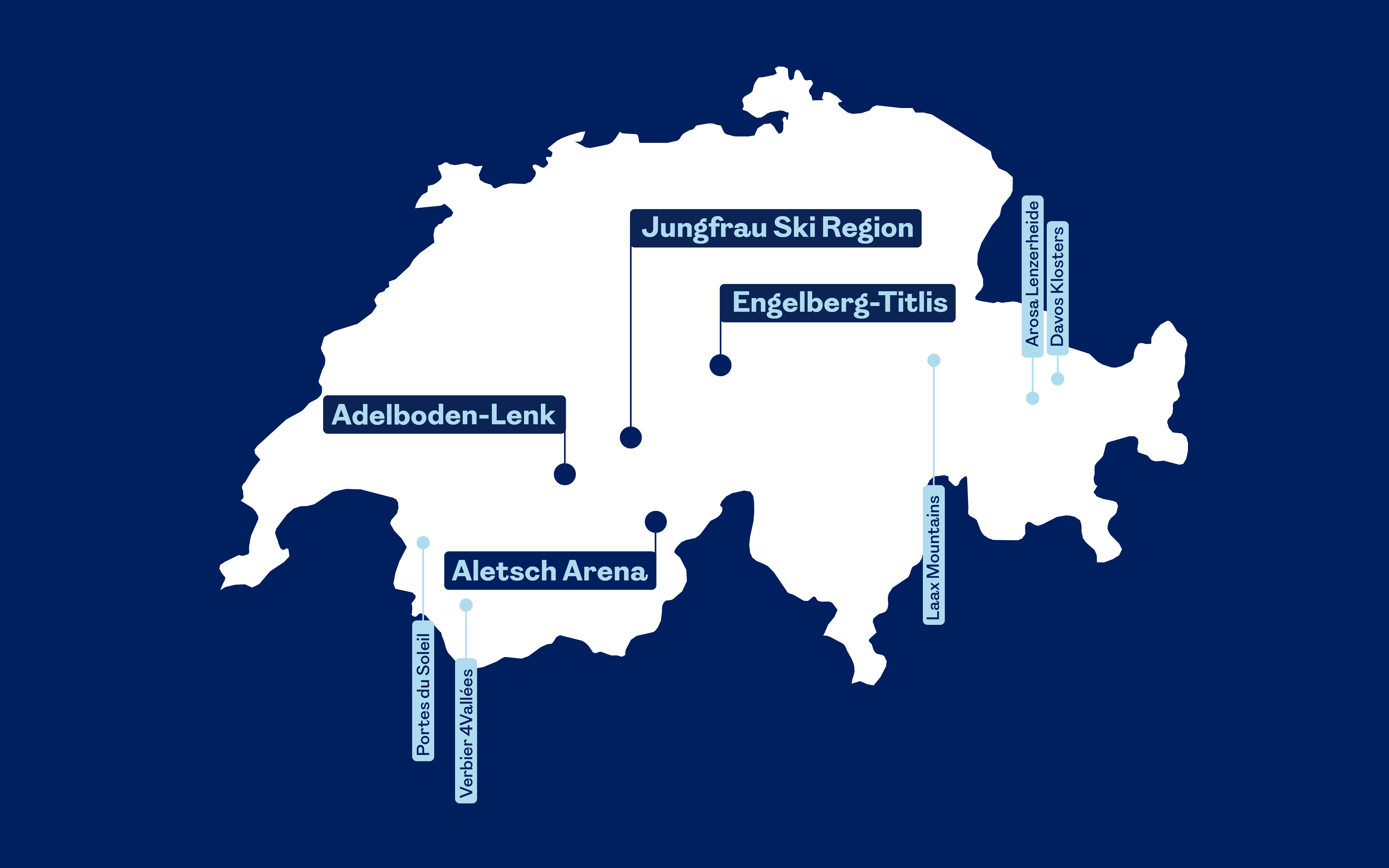 AlpsPass Geltungsbereich Karte mit den Gebieten und Partnergebieten des AlpsPass