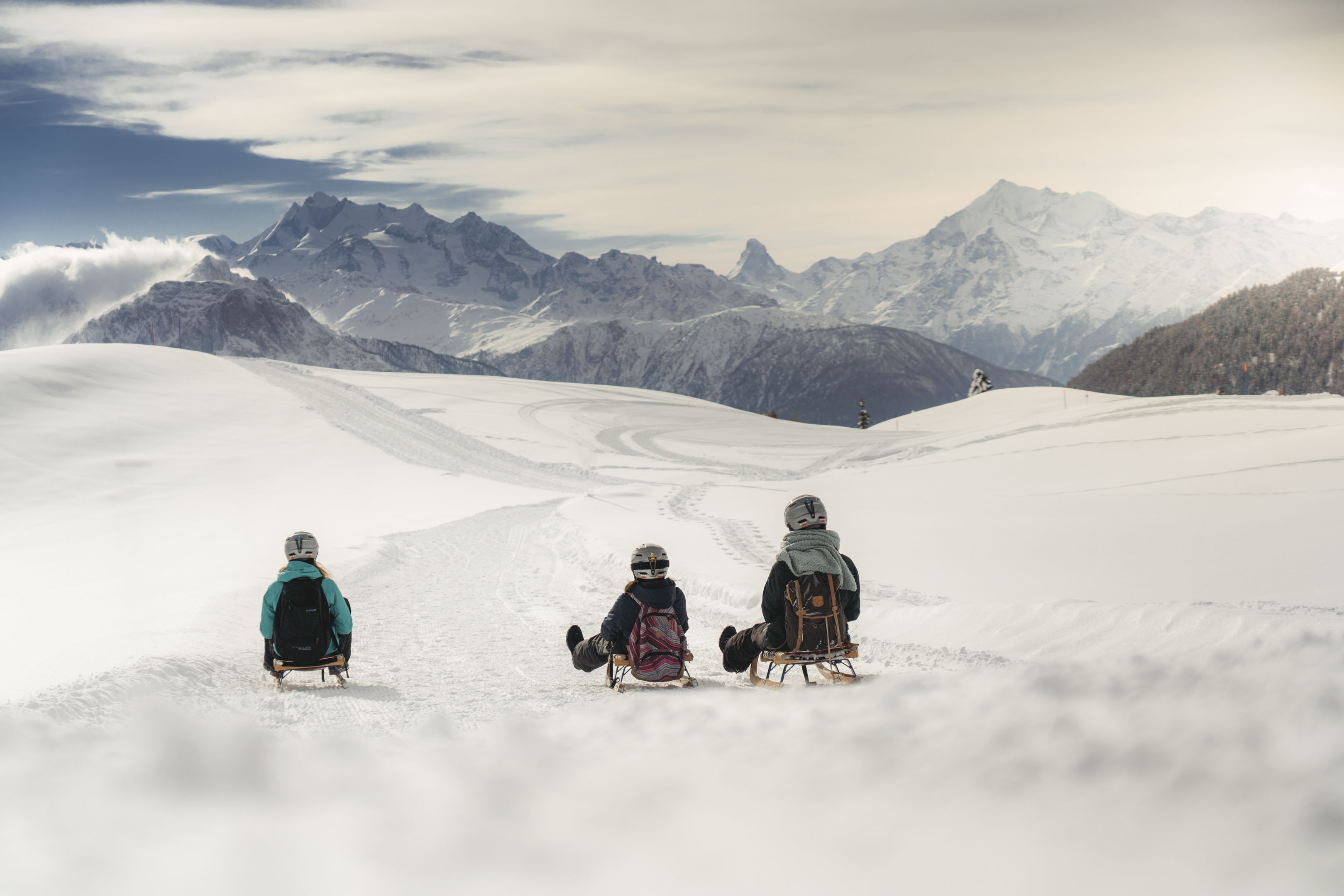 Schlittelweg Moosfluh–Riederalp (Aletsch Arena)